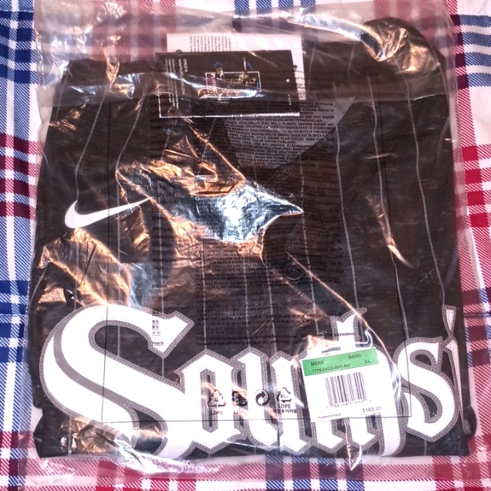 #7 Tim Anderson Nike Chicago White Sox City Connect Jersey XL Black and White